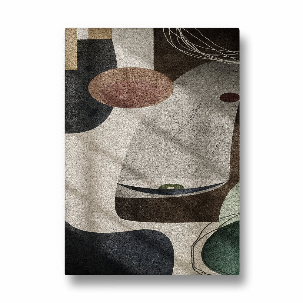 Obsidian Balance Contours - Abstract Modern Art