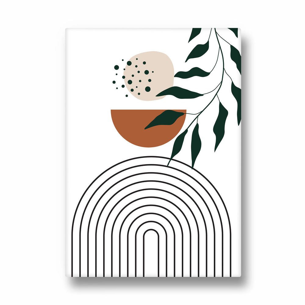 Minimal Boho Rainbow & Botanical - Boho Modern Wall Art