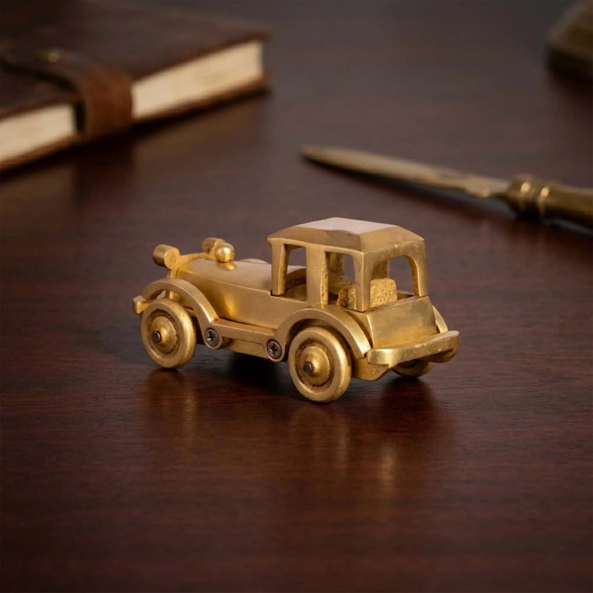 Vintage Brass Classic Car Collectible