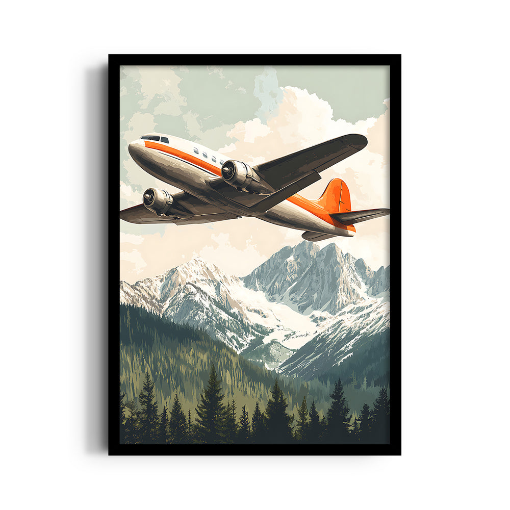 Alpine Skybound Voyage - Travel Wall Art