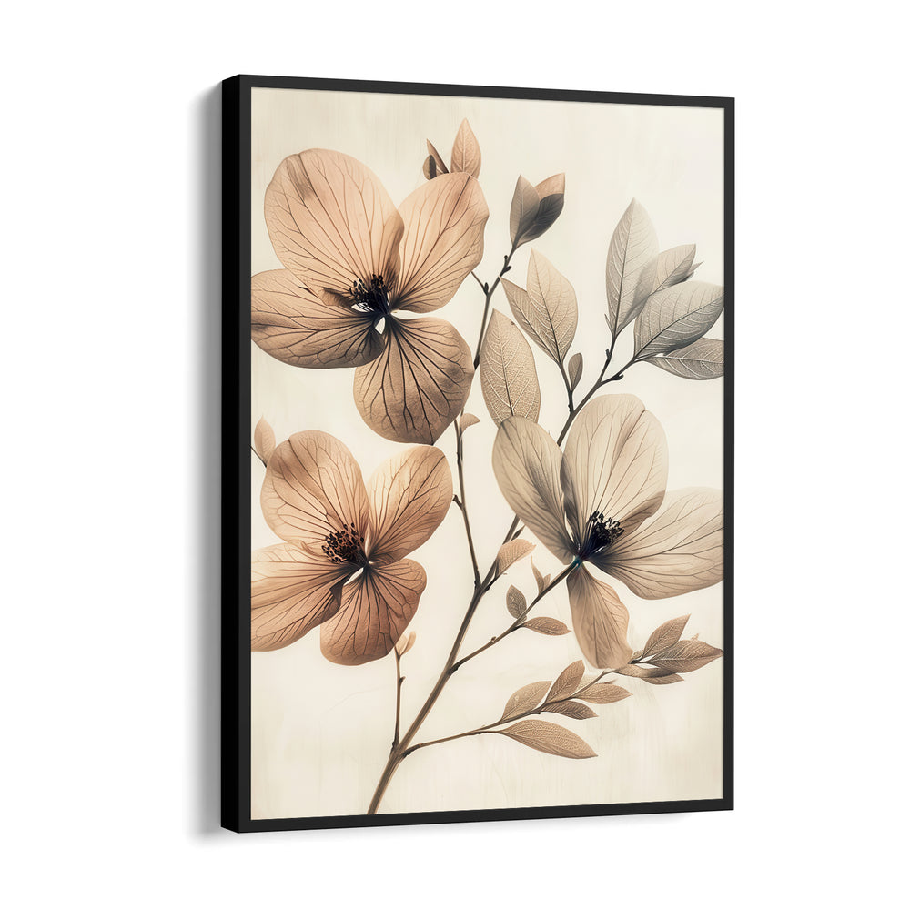 Antique Sepia Petals - Botanical Wall Art