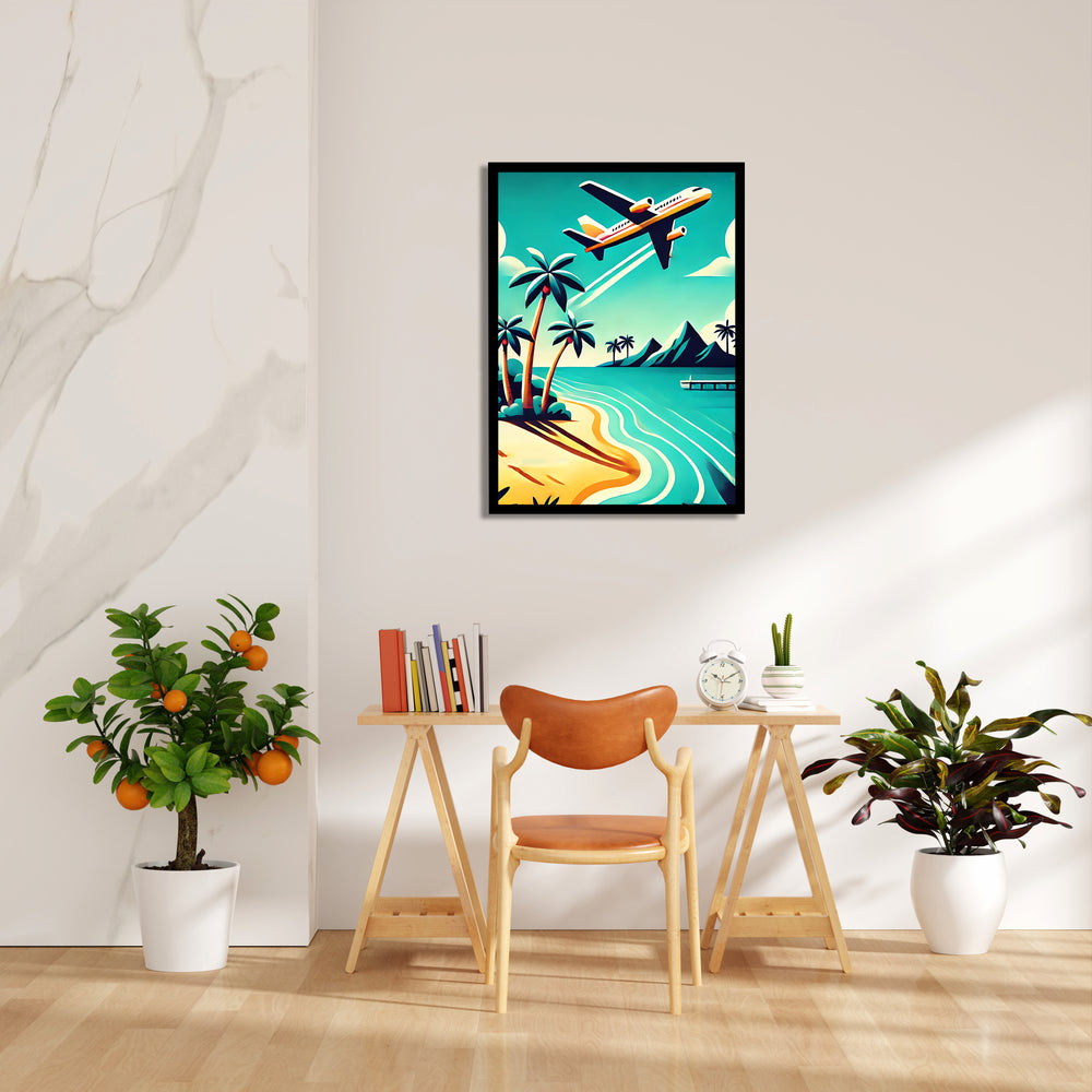Azure Coast Takeoff - Travel Wall Art