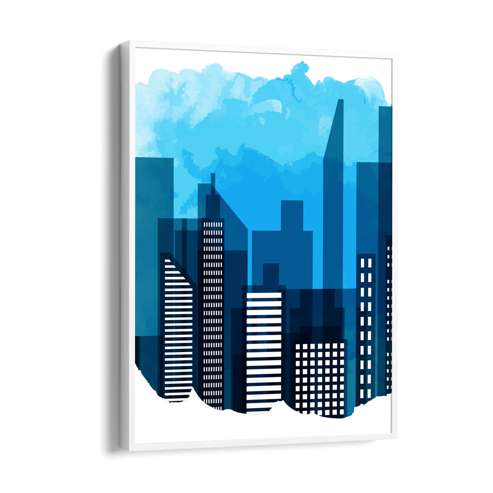 Azure Skyline Horizon - City Wall Art