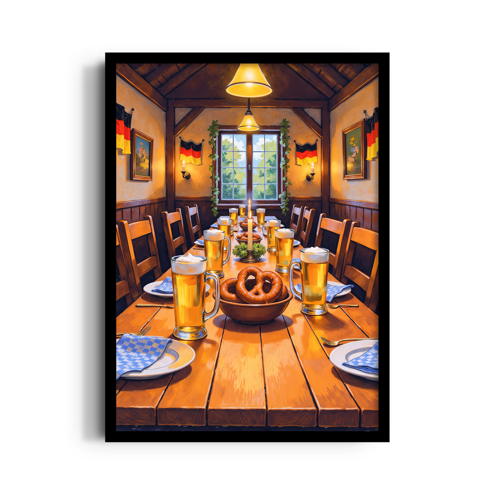 Bavarian Beer Hall Feast – Food & Bar Wall Art