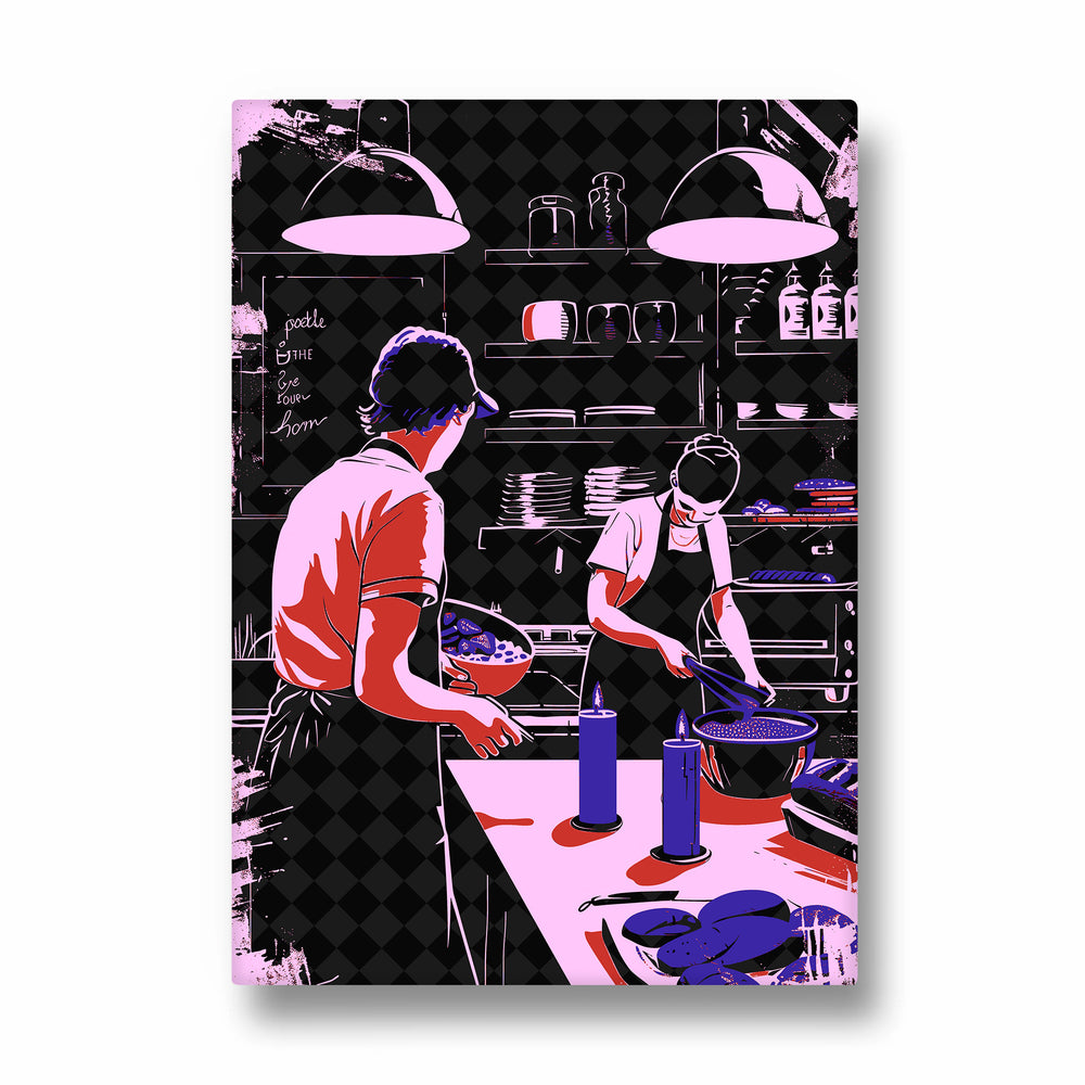 Candlelight Kitchen Prep - Food & Bar Wall Art