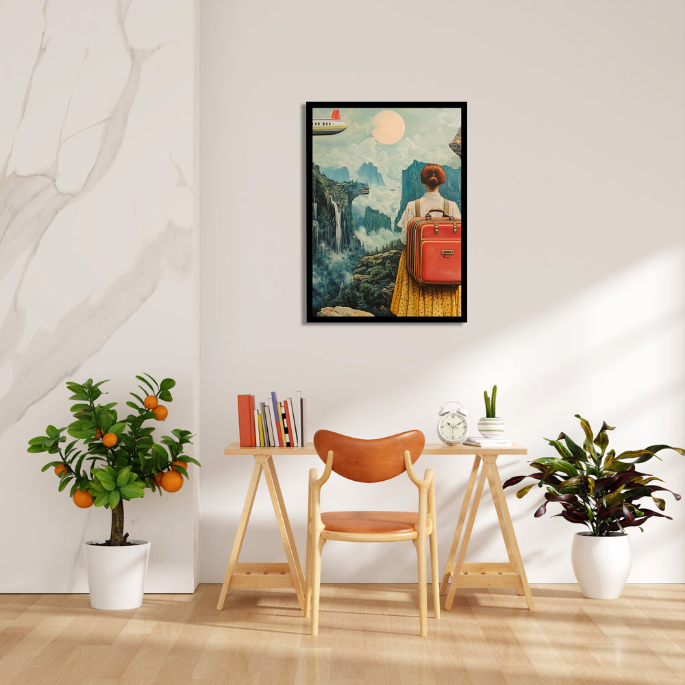 Celestial Valley Wanderer - Travel Wall Art - Pillow Fights