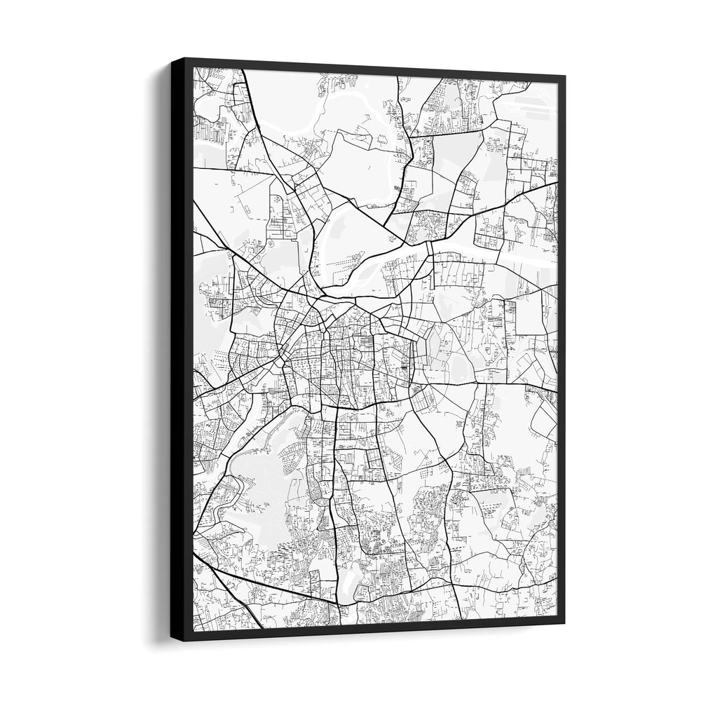 Central Artery Network - street map wall art - Pillow Fights