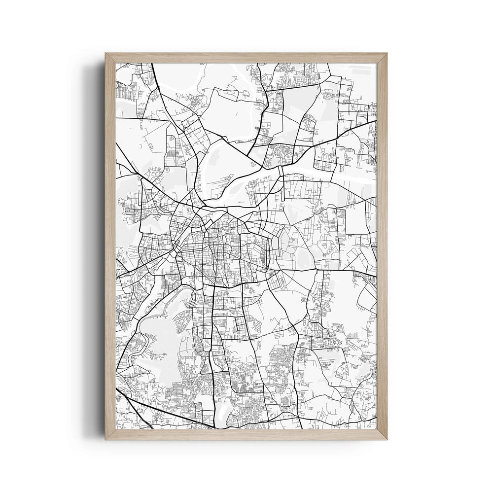 Central Artery Network - street map wall art - Pillow Fights