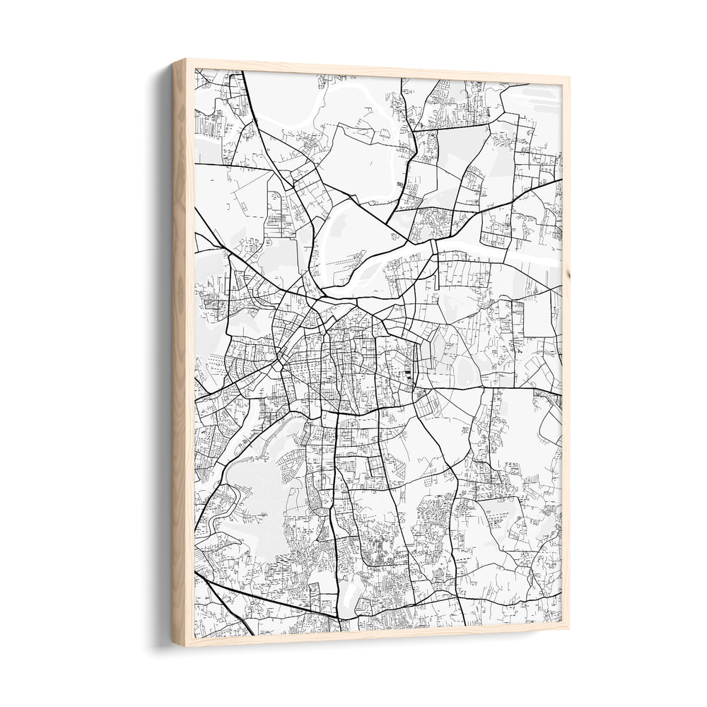 Central Artery Network - street map wall art - Pillow Fights