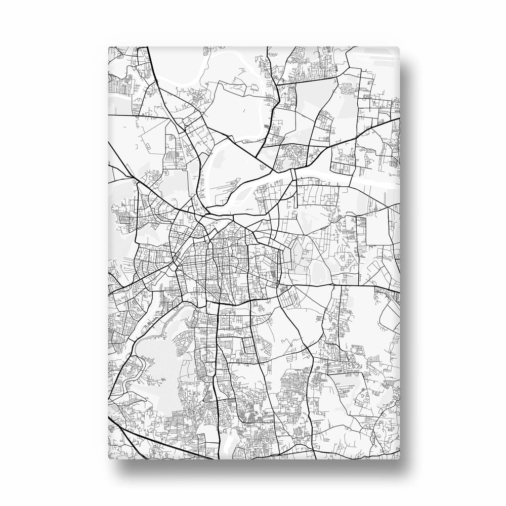 Central Artery Network - street map wall art - Pillow Fights