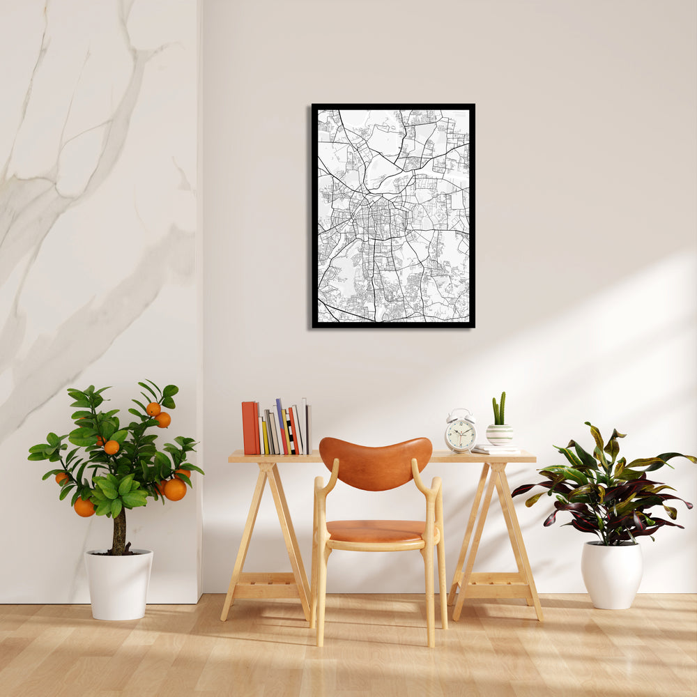 Central Artery Network - street map wall art - Pillow Fights