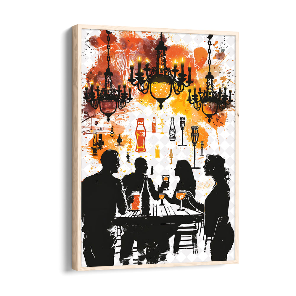 Chandelier Lounge Cheers - Food & Bar Wall Art