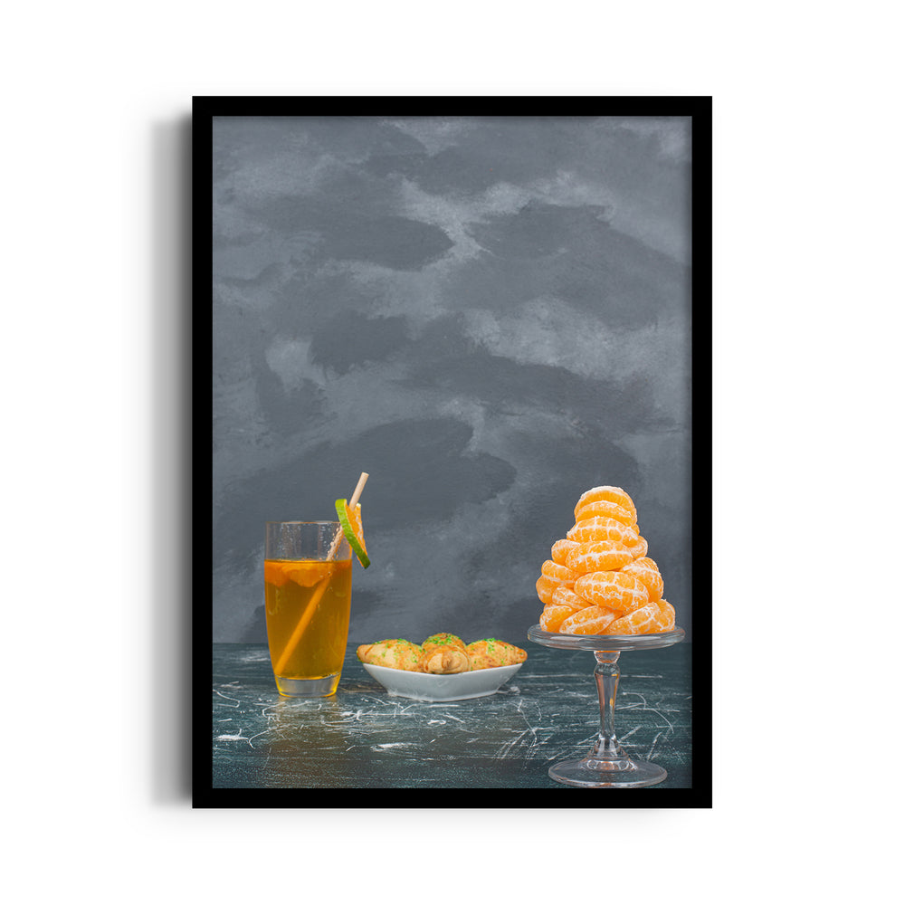 Citrus Refresh - Minimal Food & Drink Wall Art - Pillow Fights
