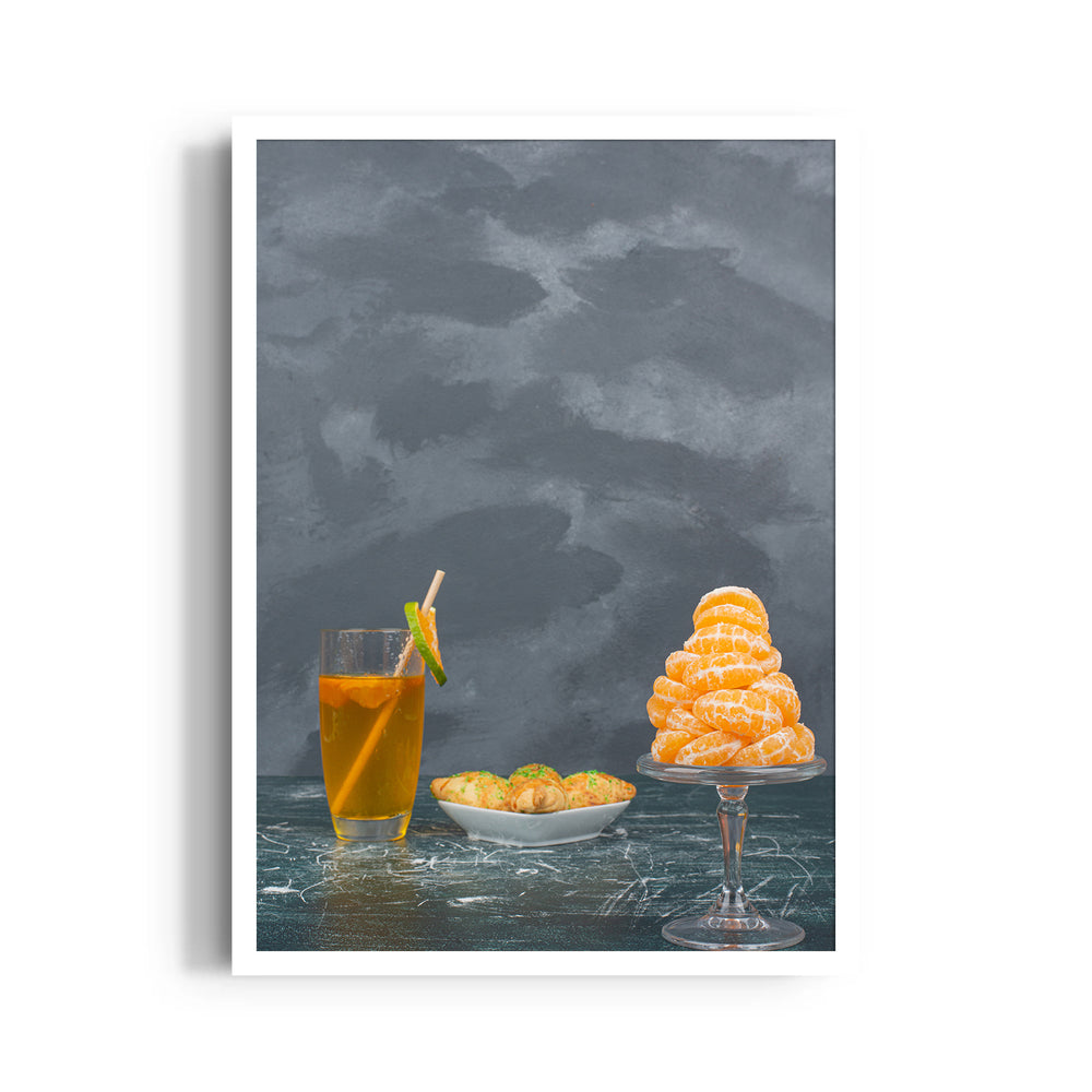 Citrus Refresh - Minimal Food & Drink Wall Art - Pillow Fights