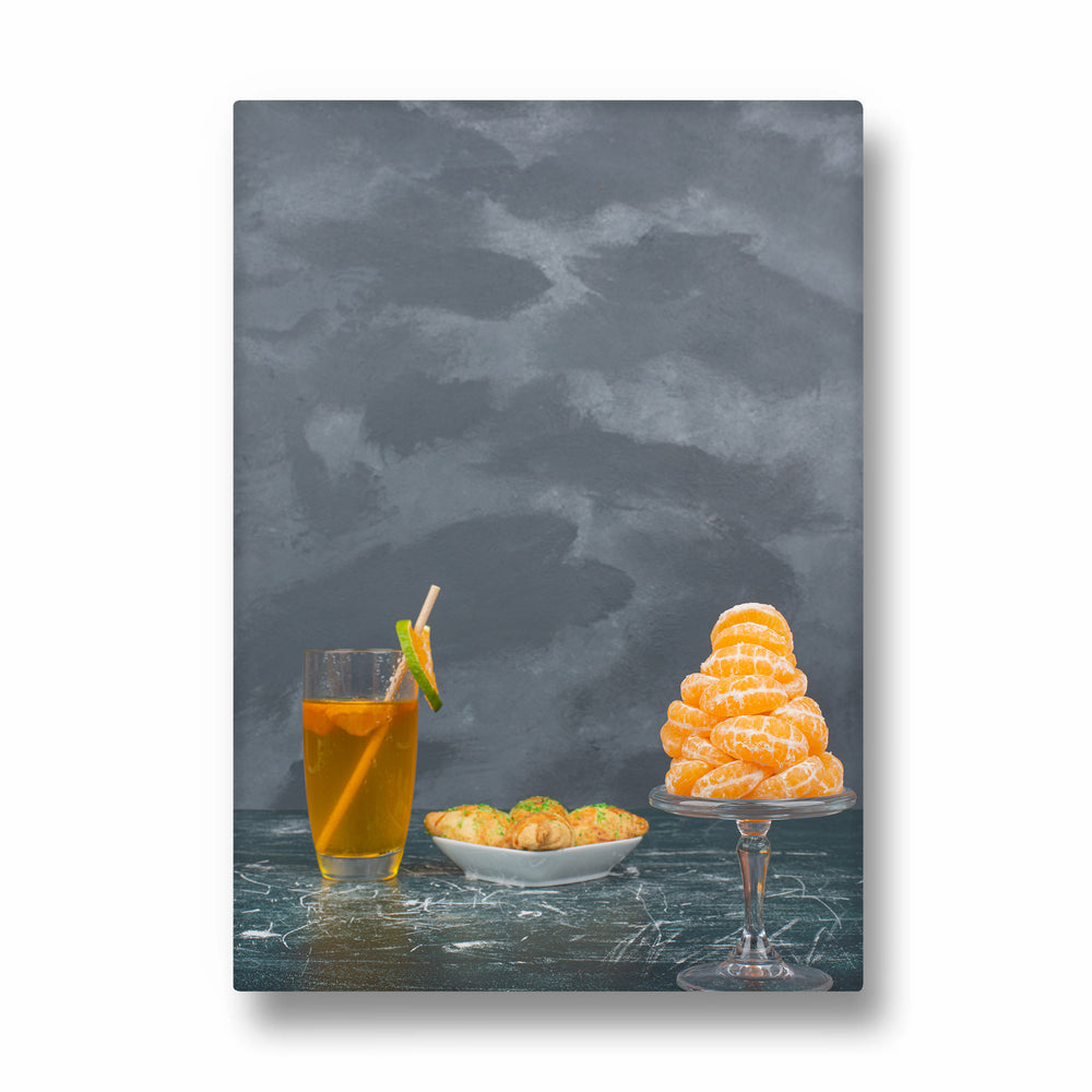 Citrus Refresh - Minimal Food & Drink Wall Art - Pillow Fights