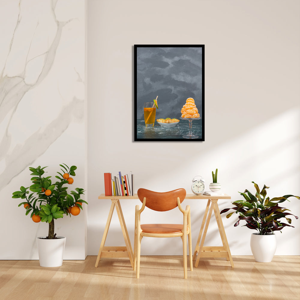 Citrus Refresh - Minimal Food & Drink Wall Art - Pillow Fights