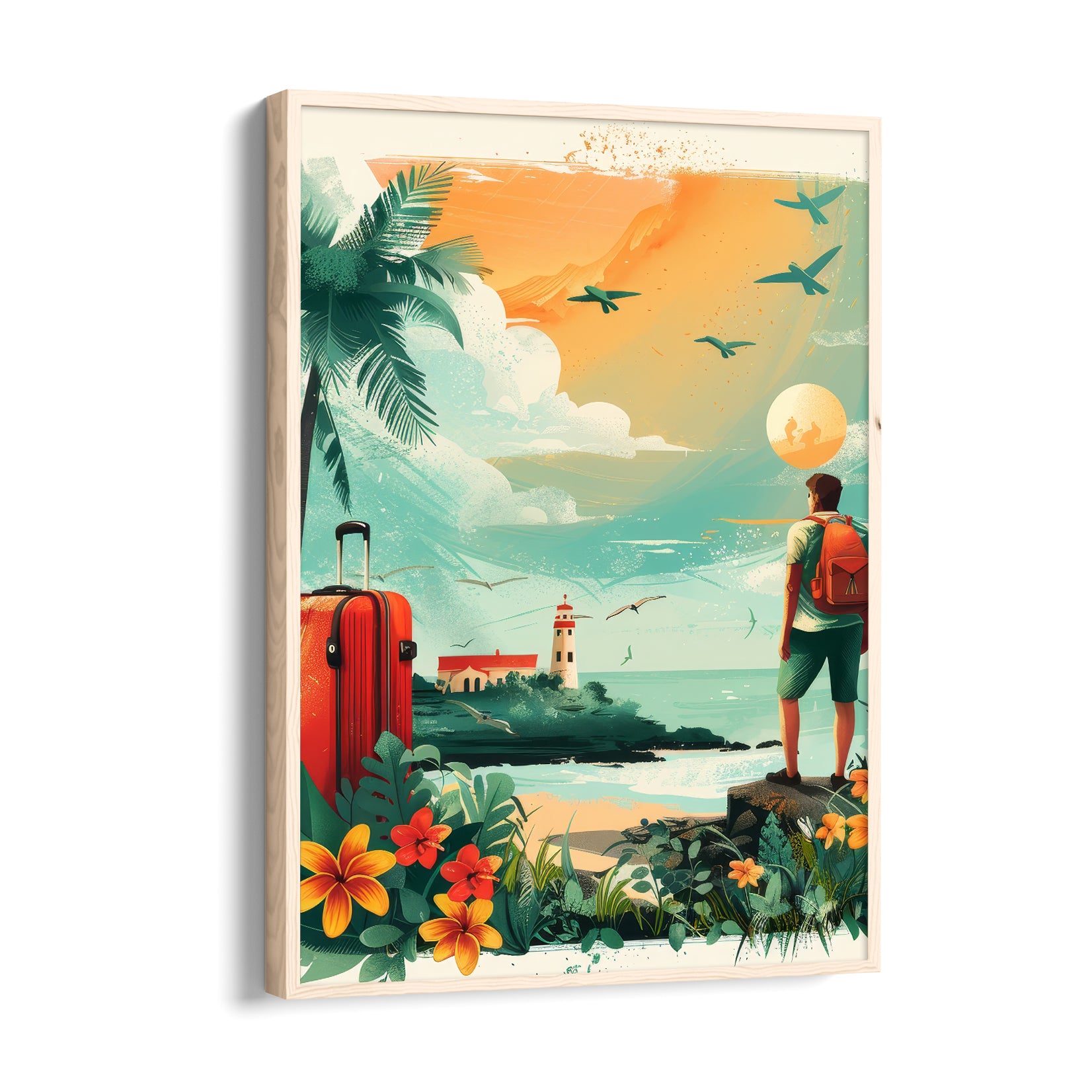 Coastal Horizon Departure - Travel Wall Art