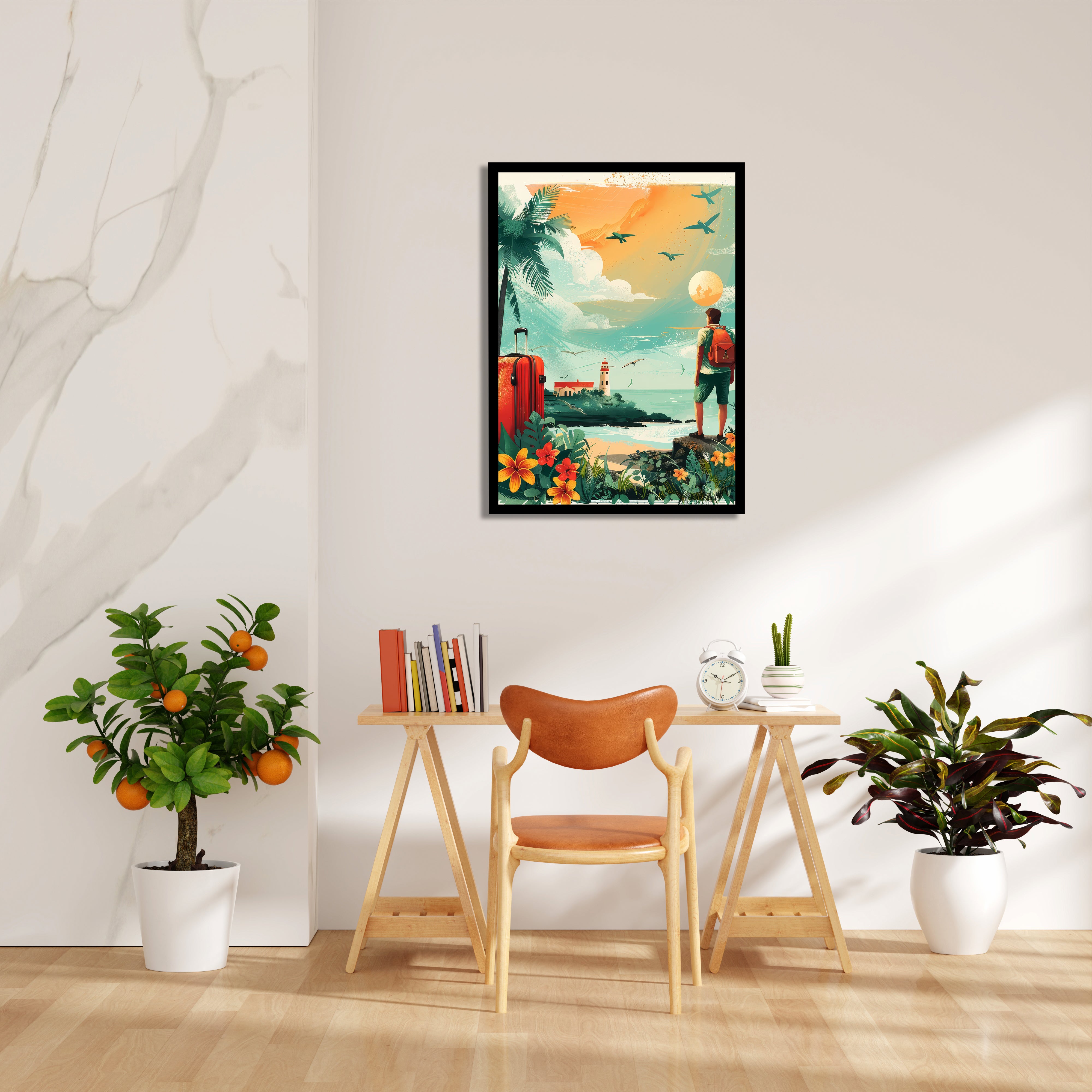 Coastal Horizon Departure - Travel Wall Art