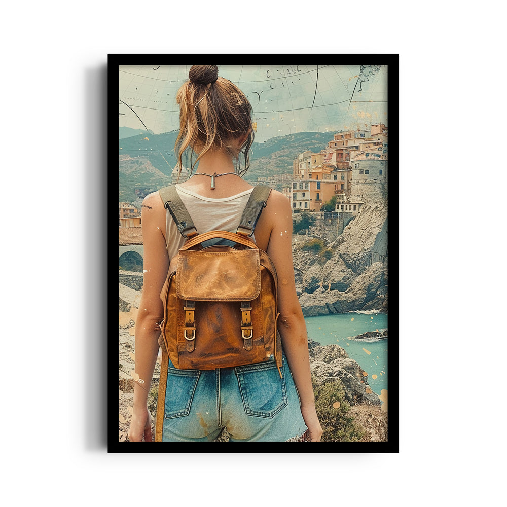 Coastal Wanderer Journey - Travel Wall Art