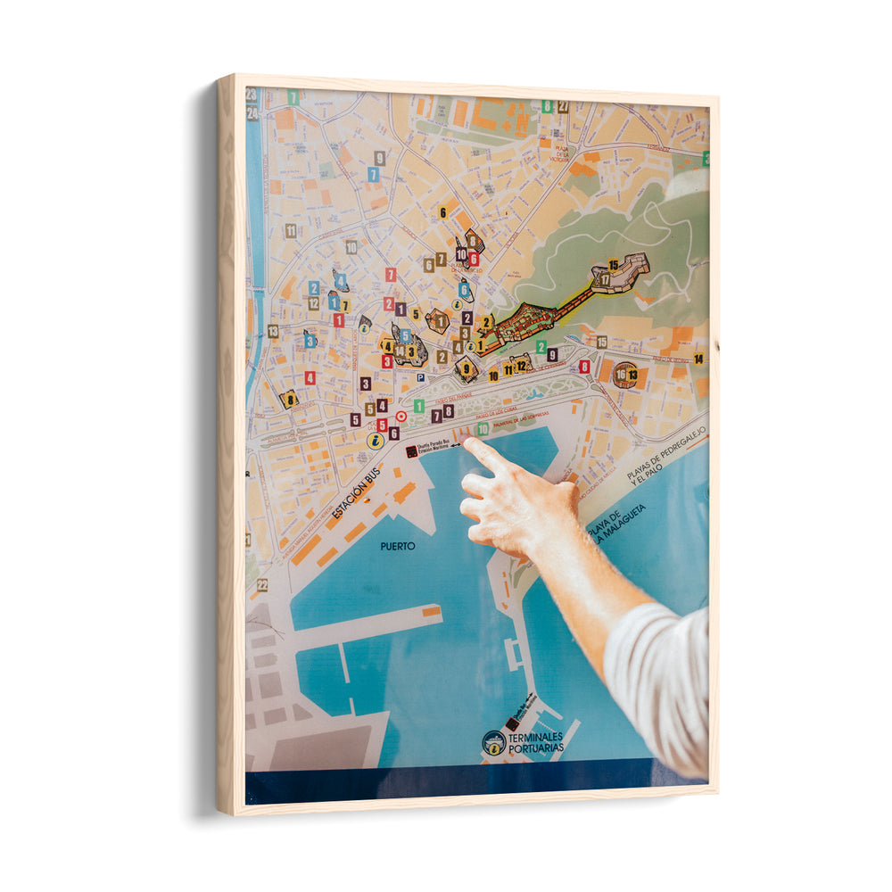 Coastal Wayfinder Map - street map wall art