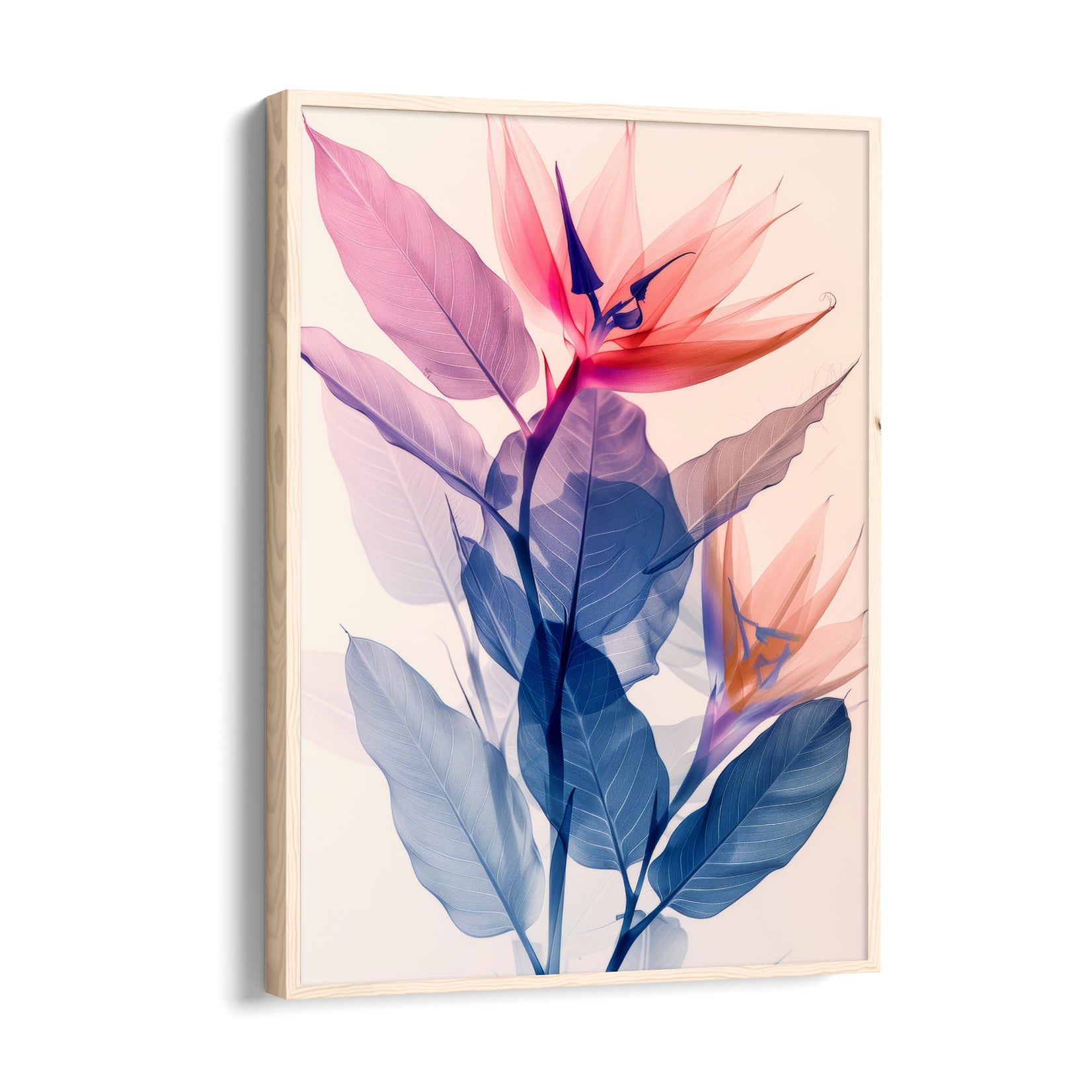 Crimson Paradise Bloom - Botanical Wall Art