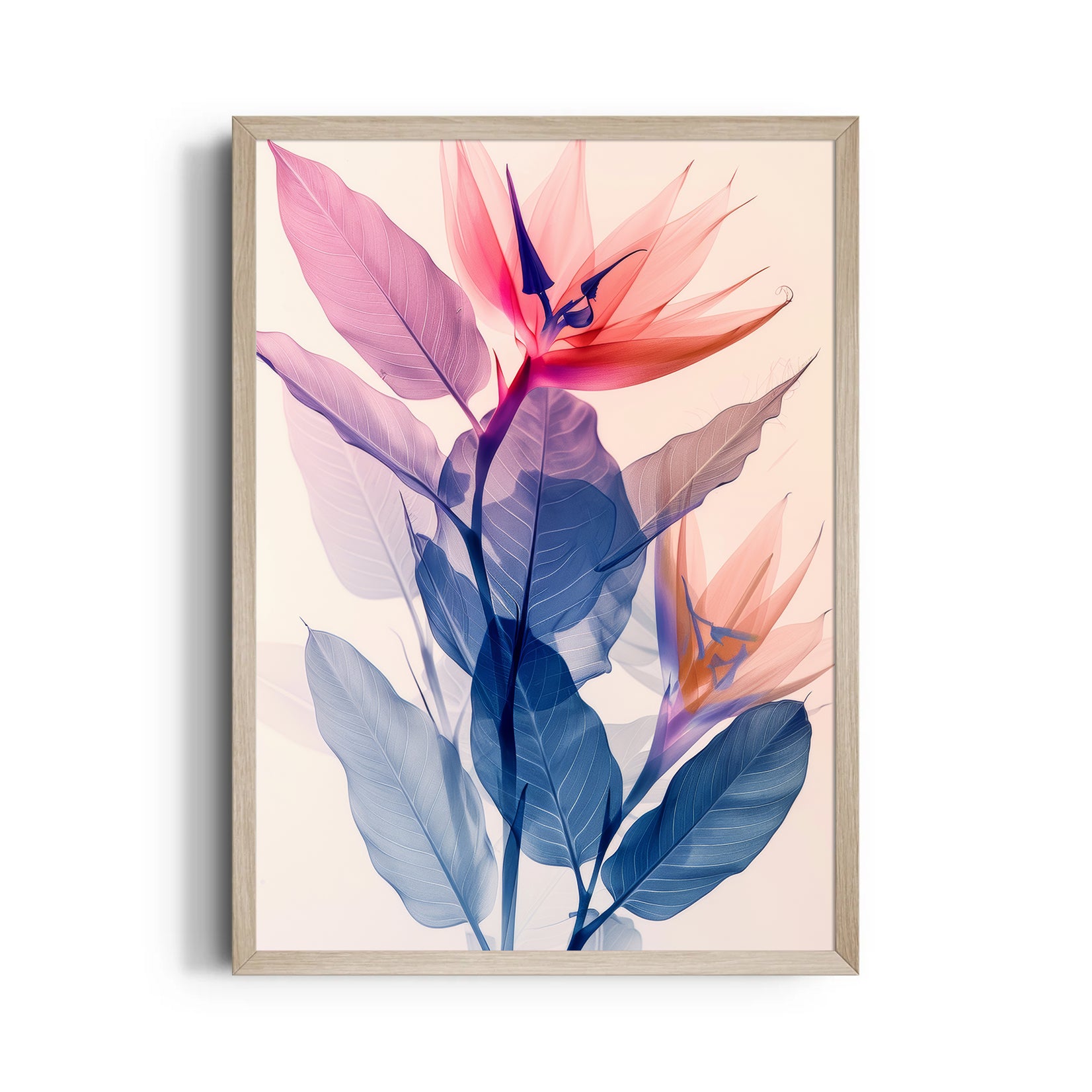 Crimson Paradise Bloom - Botanical Wall Art