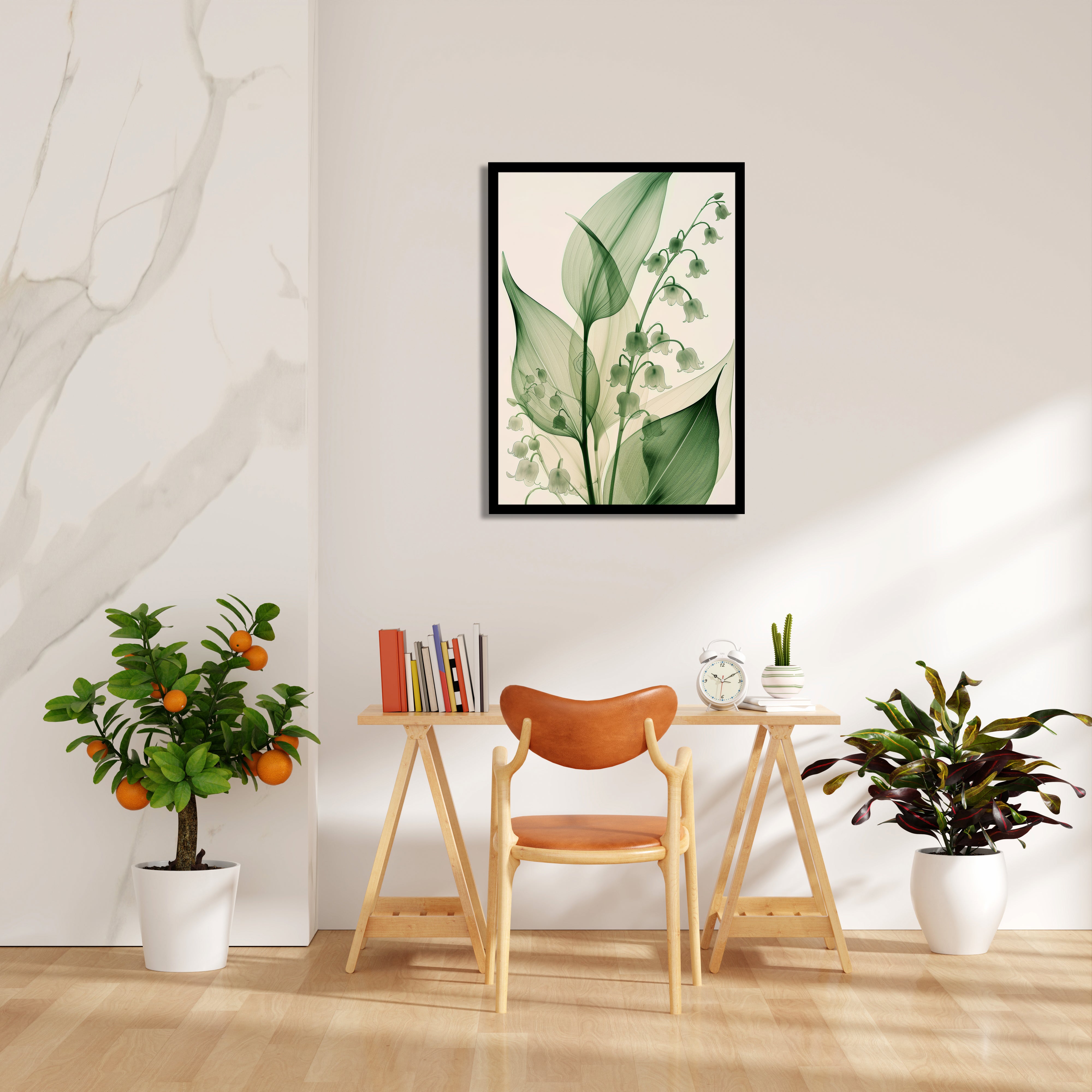 Emerald Lily of the Valley - Botanical Wall Art