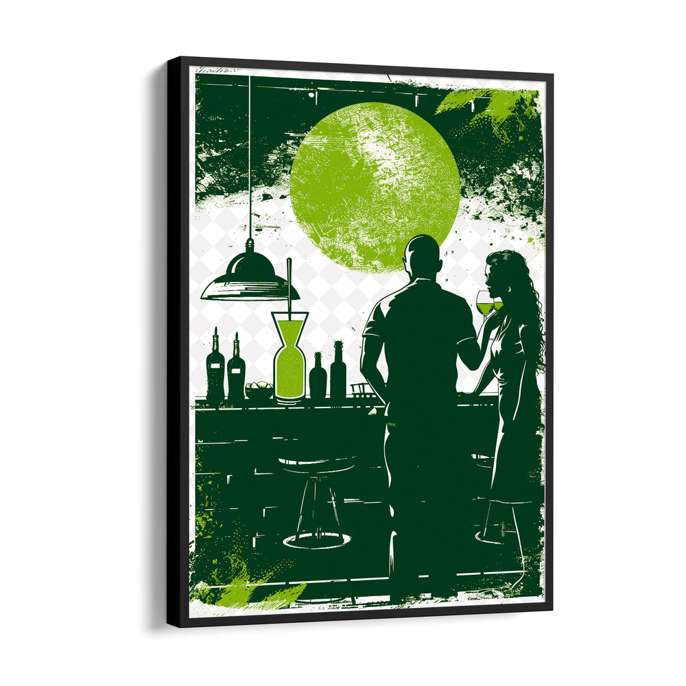 Emerald Sunset Bar - Food & Bar Wall Art - Pillow Fights