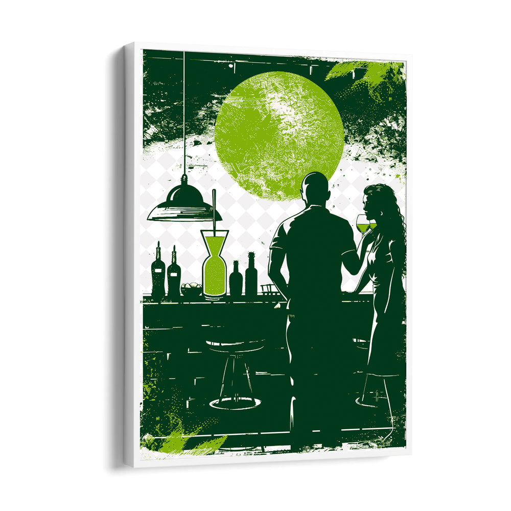 Emerald Sunset Bar - Food & Bar Wall Art - Pillow Fights