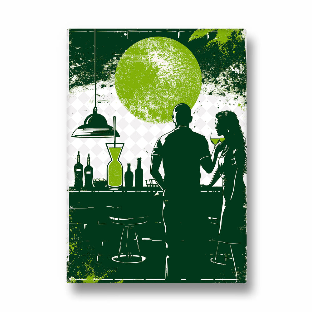 Emerald Sunset Bar - Food & Bar Wall Art - Pillow Fights