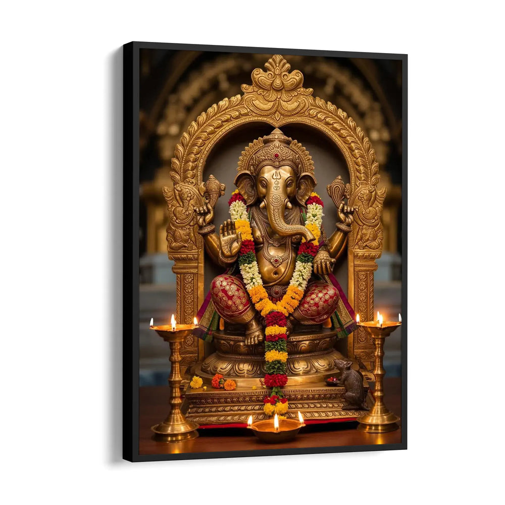 Ganesha Brass Mandapa Archana