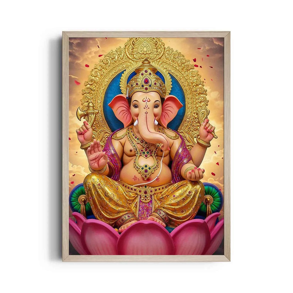Ganesha Padmasana Suvarna Prabhamandala