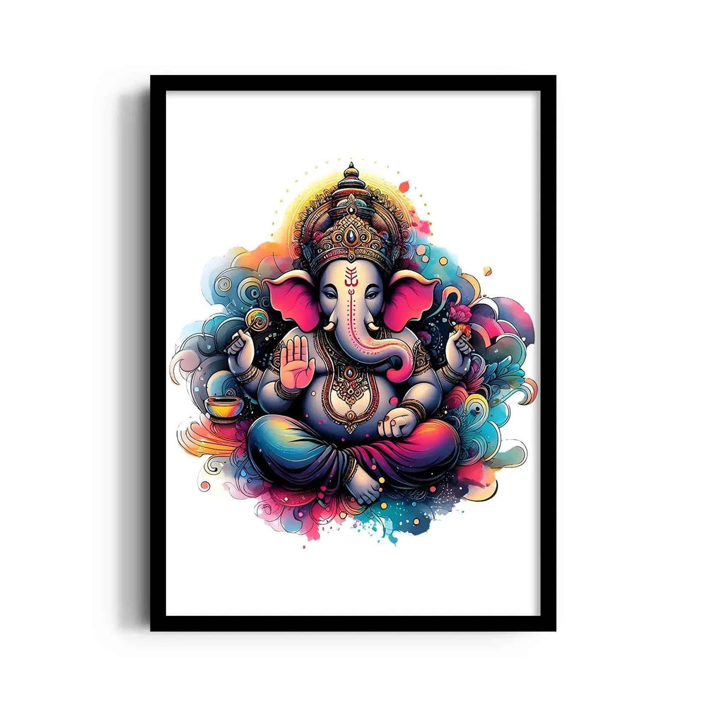 Ganesha Rangalekha Abhaya Sukhasana