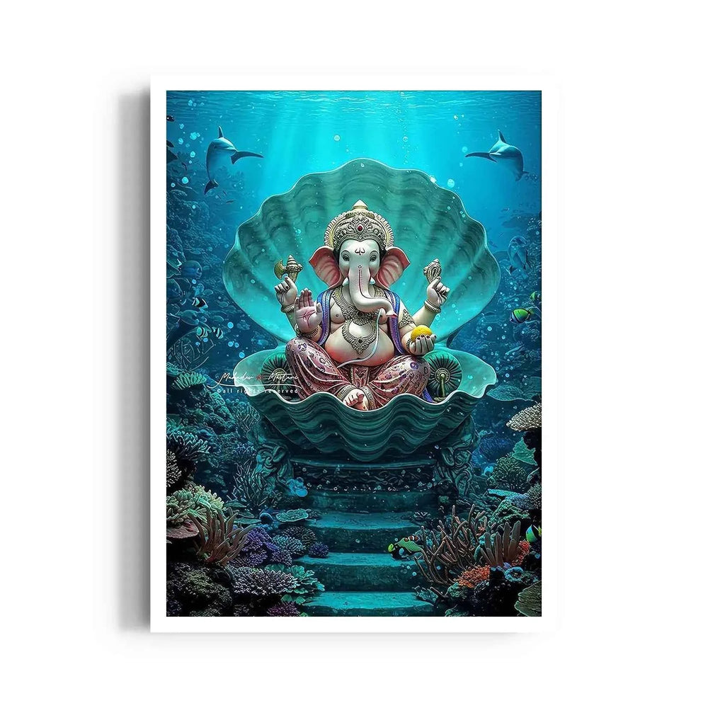 Ganesha Samudra Shukti Simhasana