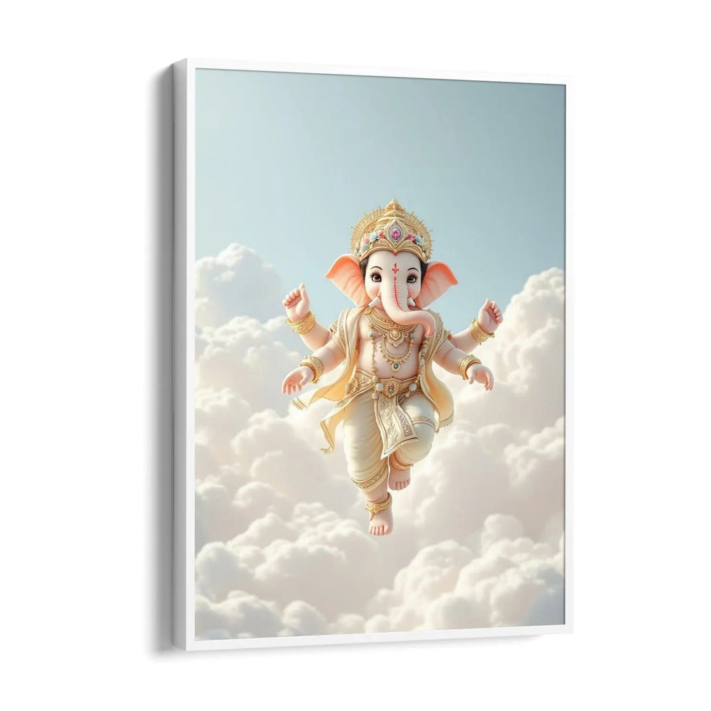 Ganesha Shveta Megha Akasha