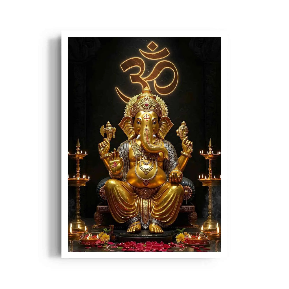 Ganesha Suvarna Omkara Deepanjali