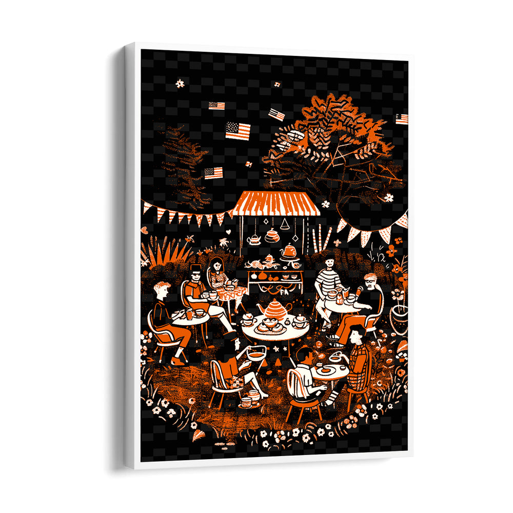 Garden Café Gathering - Food & Bar Wall Art