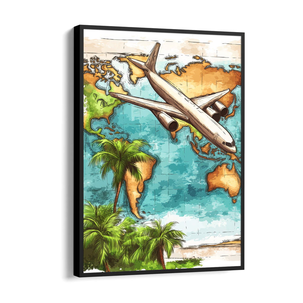 Global Voyage Flight - Travel Wall Art