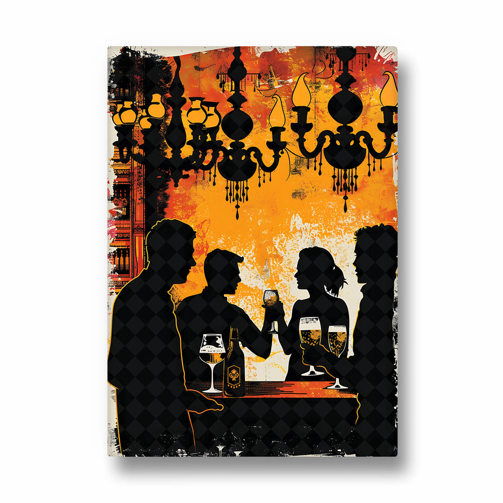 Golden Hour Bar Toast - Food & Bar Wall Art