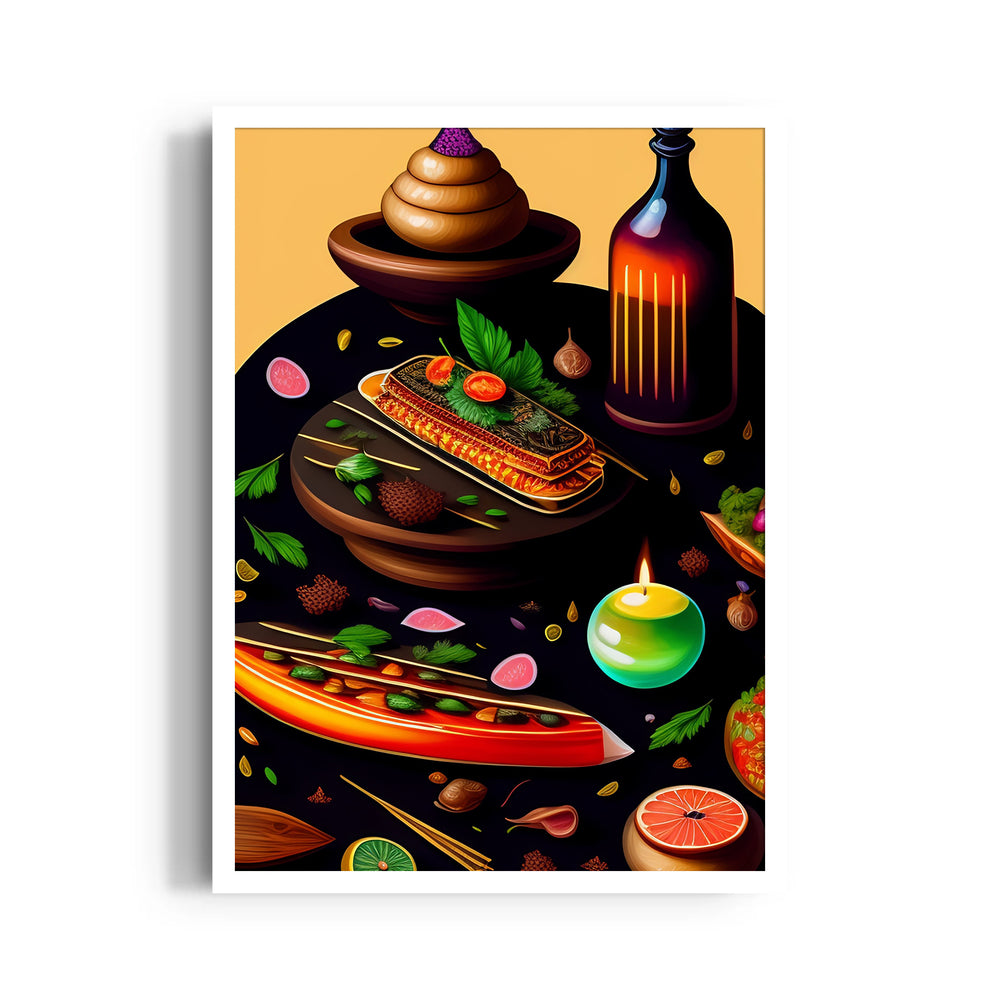 Gourmet Still Life – Artistic Food & Wine Wall Art