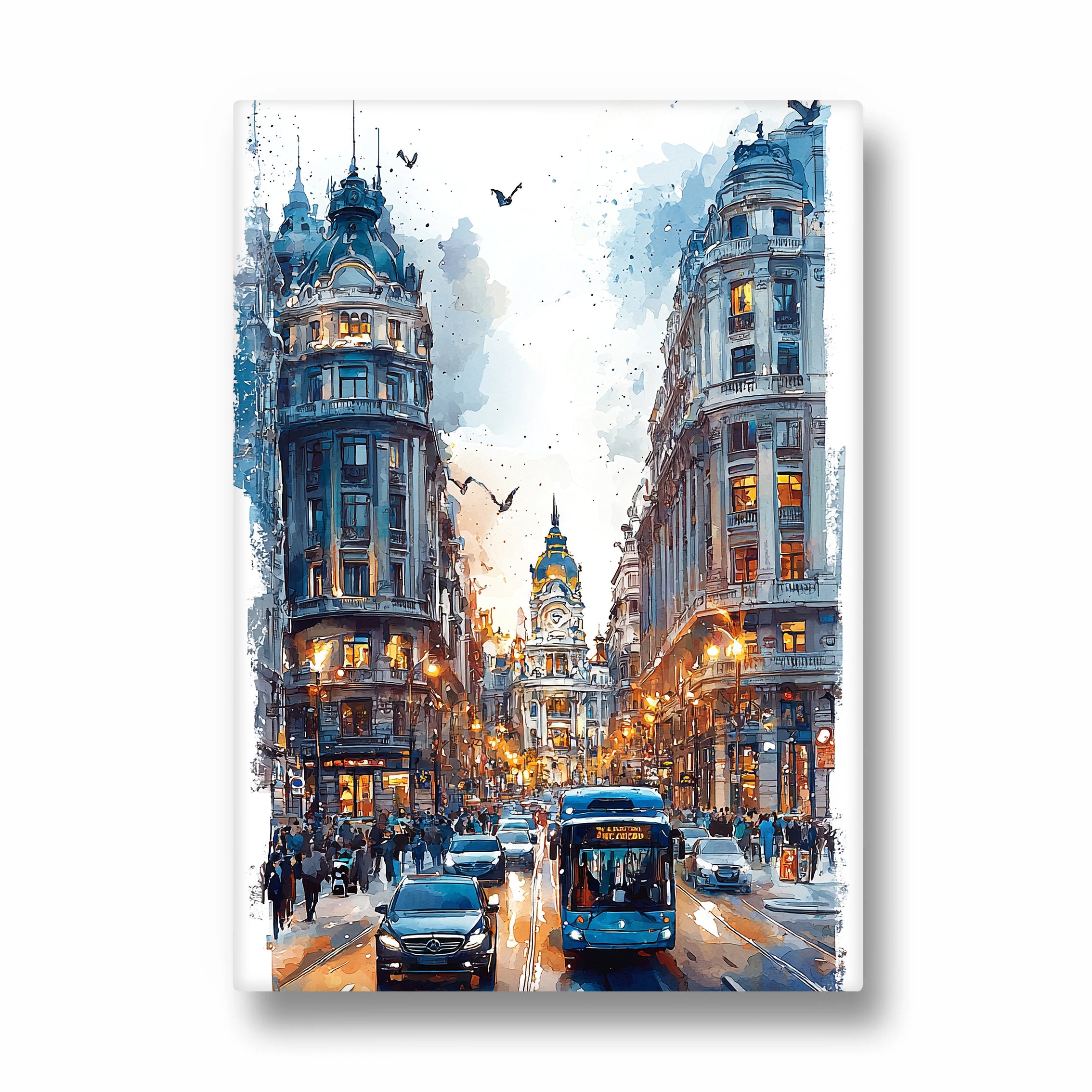 Grand Boulevard Cityscape - City Wall Art