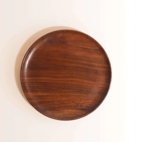 Circle Serve Wooden Plate