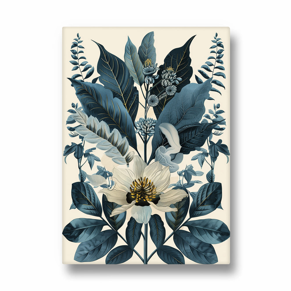 Indigo Garden Majesty - Botanical Wall Art - Pillow Fights