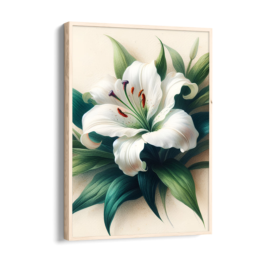 Ivory Lily Grace - Botanical Wall Art