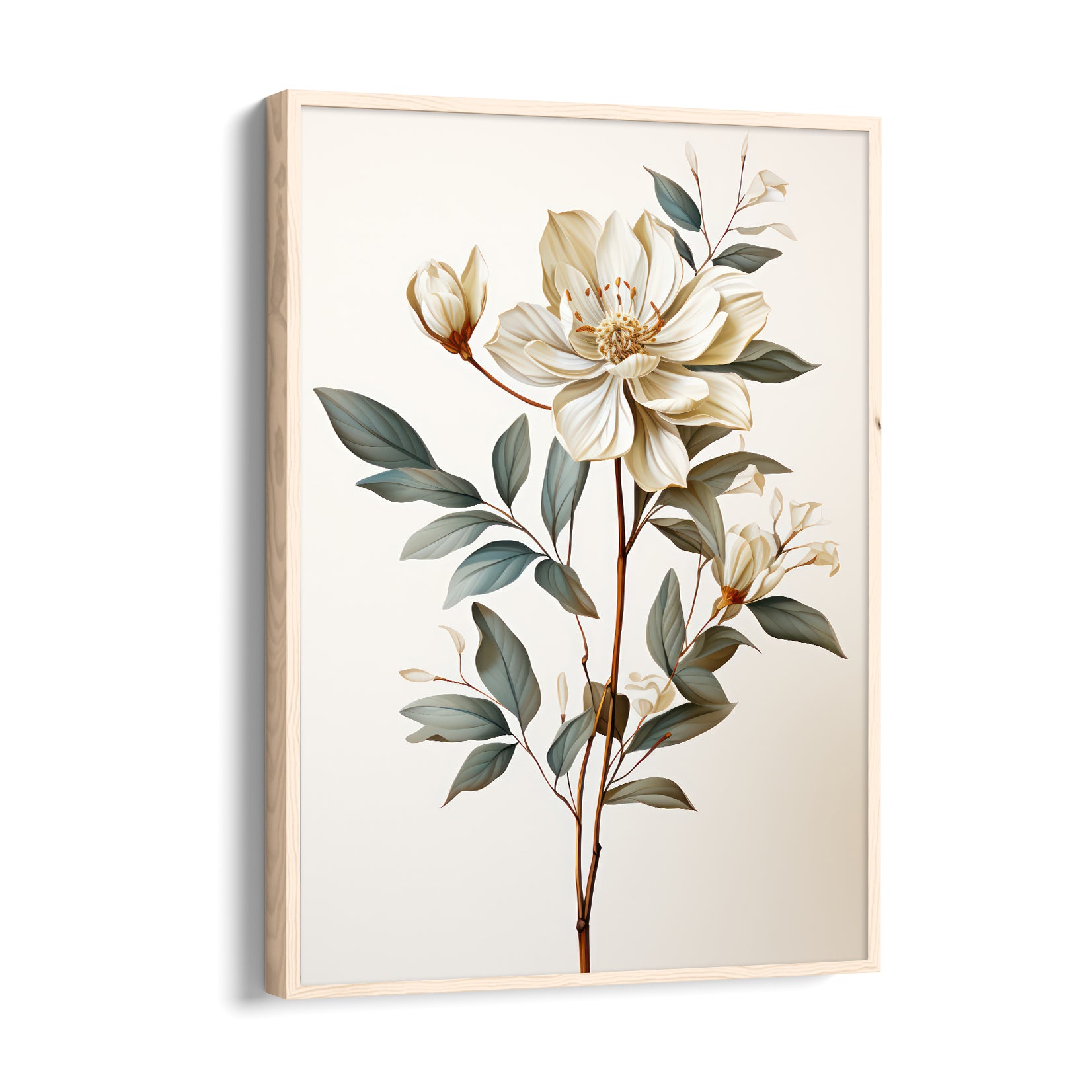 Ivory Magnolia Bloom - Botanical Wall Art
