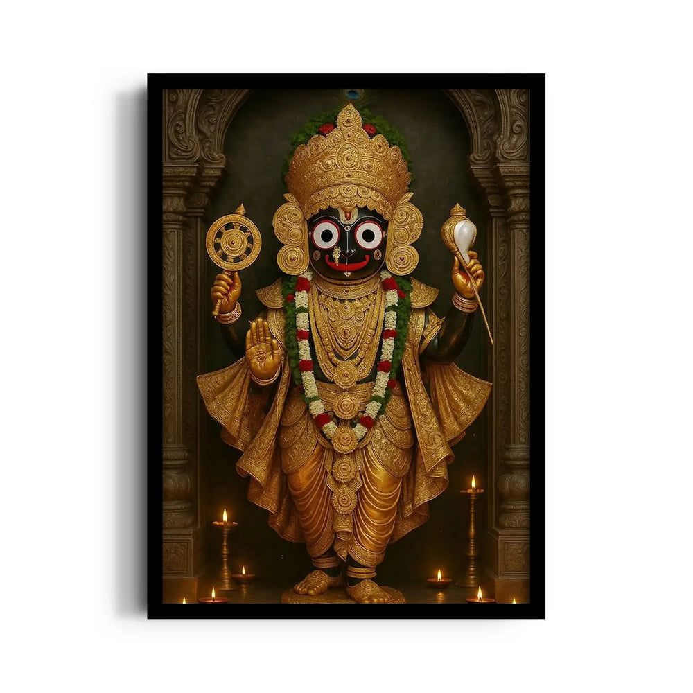 Jagannath Golden Vishnu Form