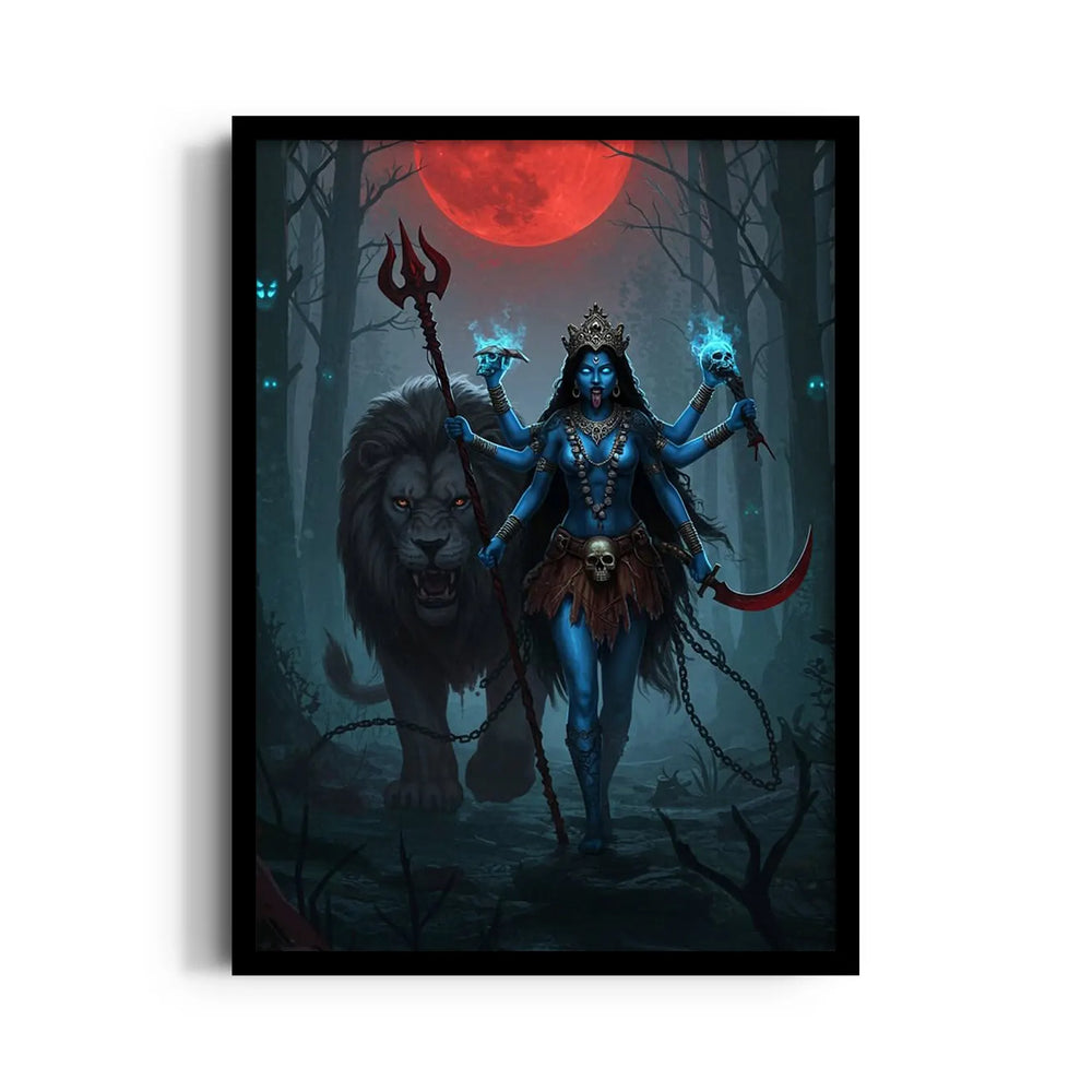 Kali Simha Vahana Rakta Chandra