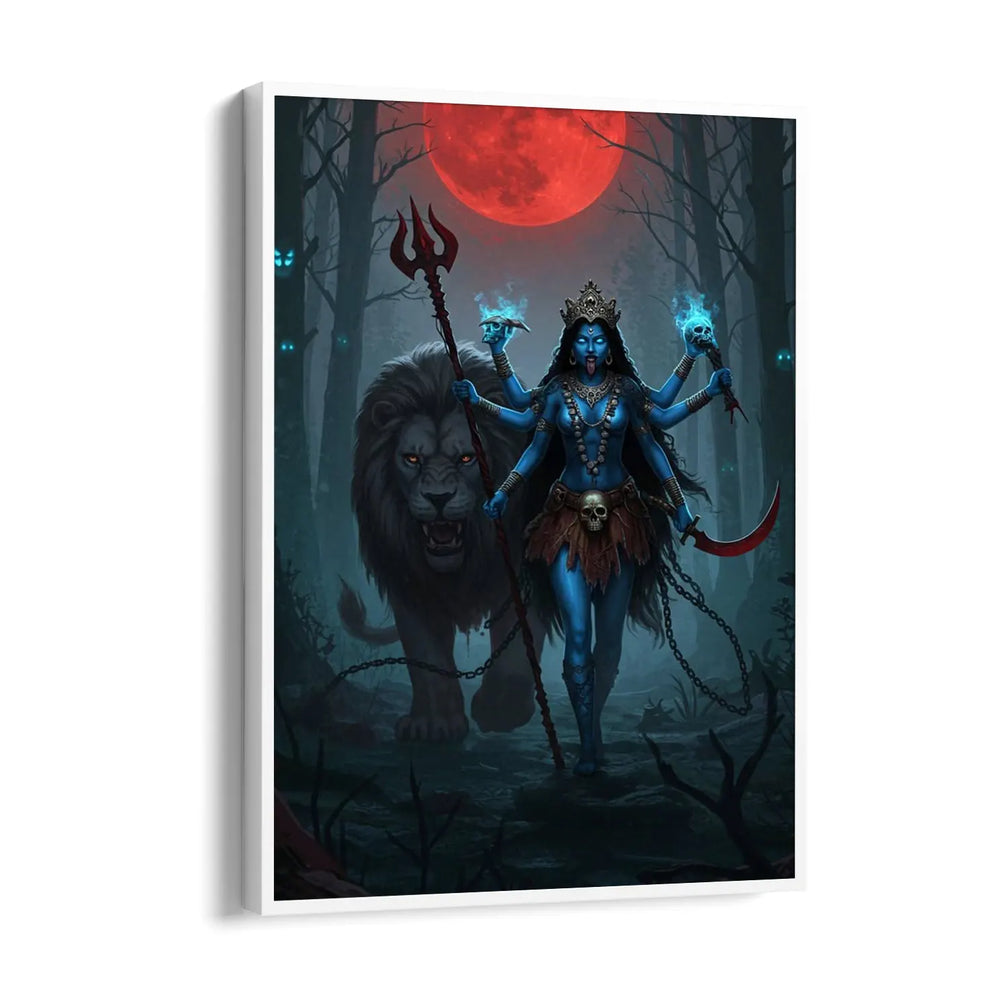 Kali Simha Vahana Rakta Chandra