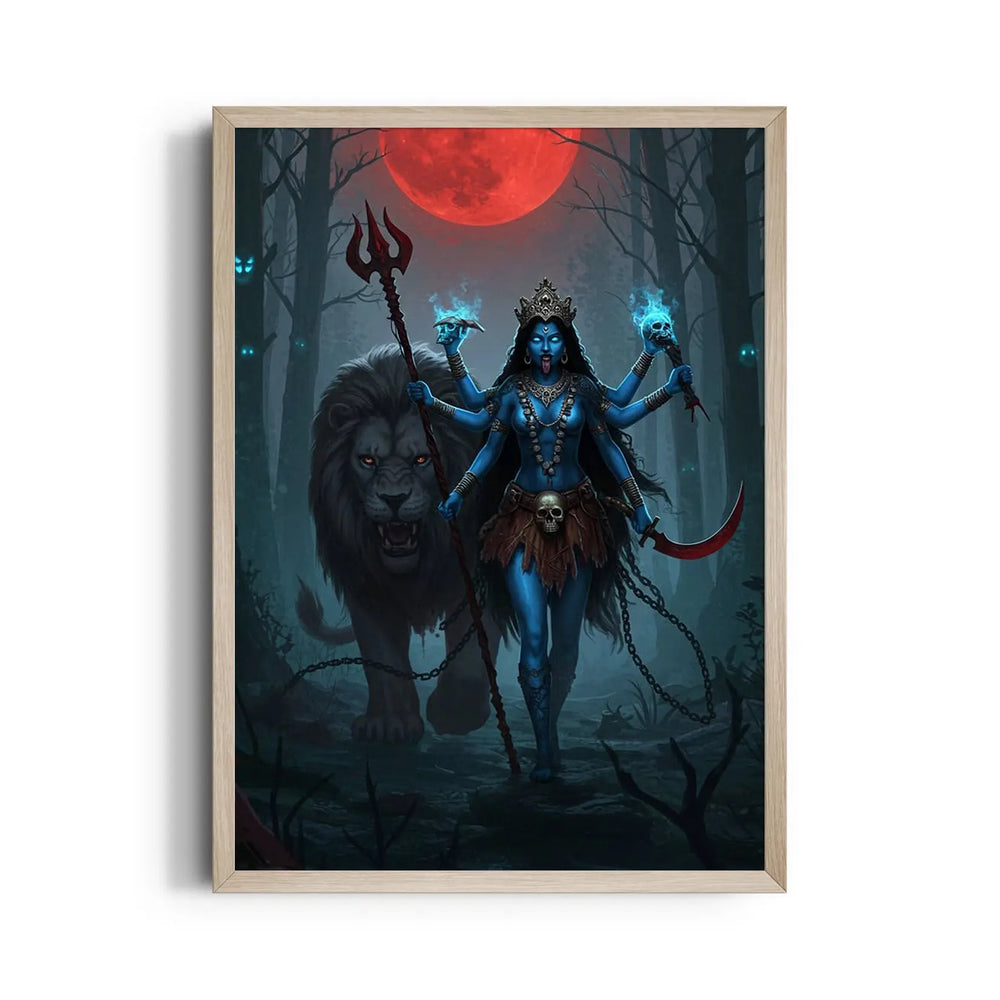 Kali Simha Vahana Rakta Chandra