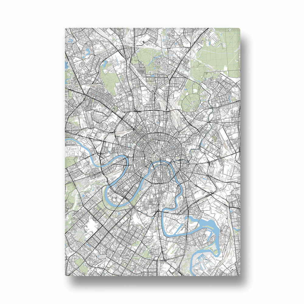 London River Maze - street map wall art